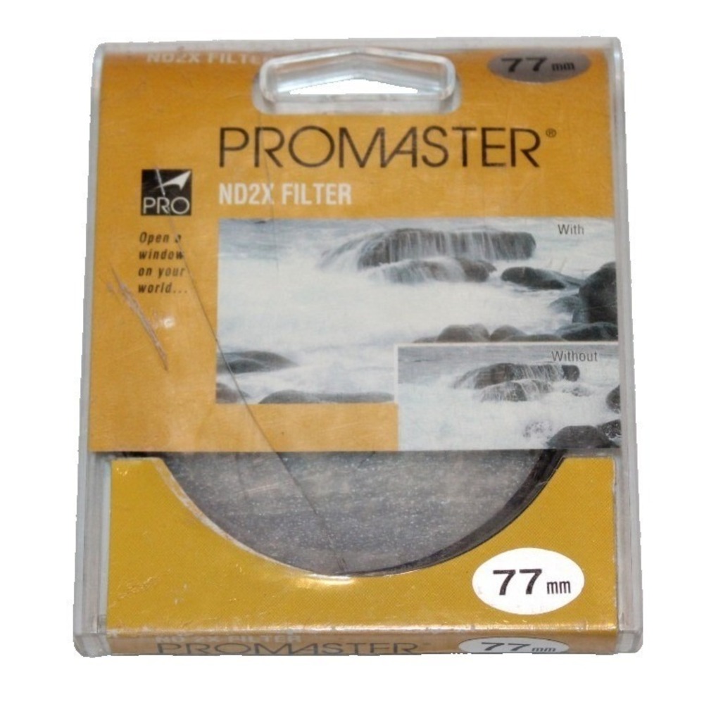 Promaster 77mm ND 2X ND2X camera filter in plastic case Japan